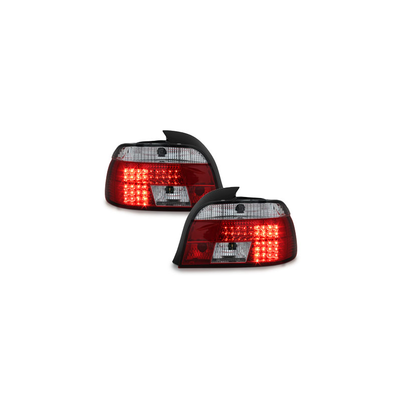 Feux arrière LED BMW E39 95-00  rouge/cristal