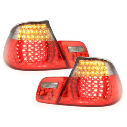 Feux arrière à LED BMW E46 Cabrio 00-05 rouge/Fumé 4-Portes