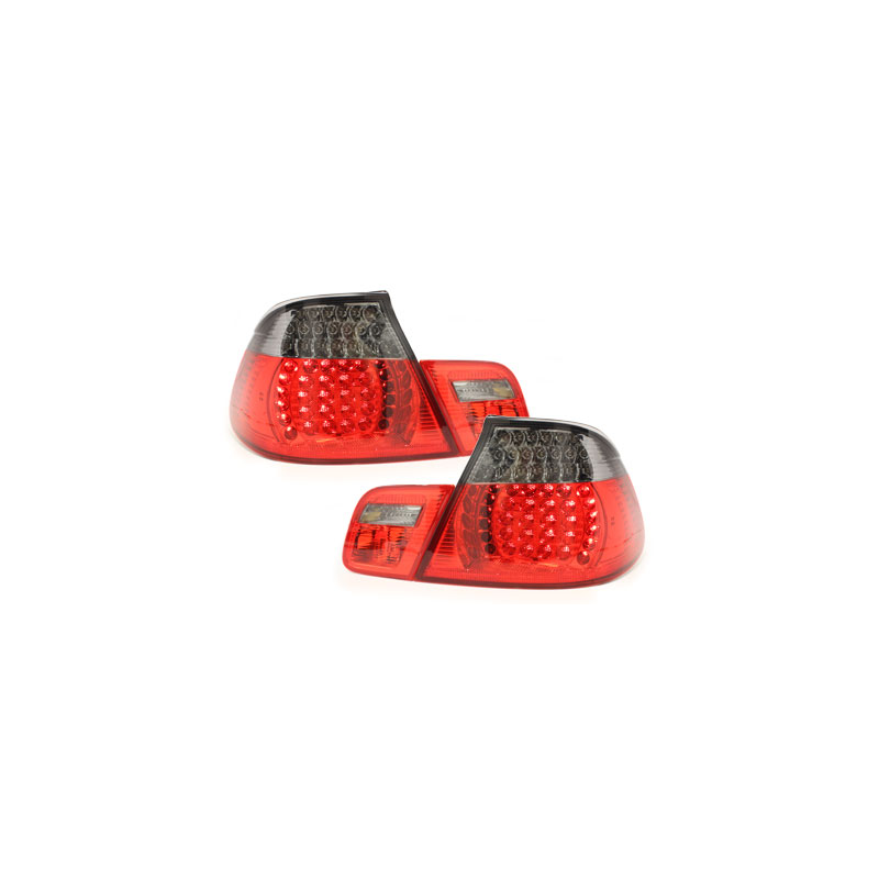 Feux arrière à LED BMW E46 Cabrio 00-05 rouge/Fumé 4-Portes