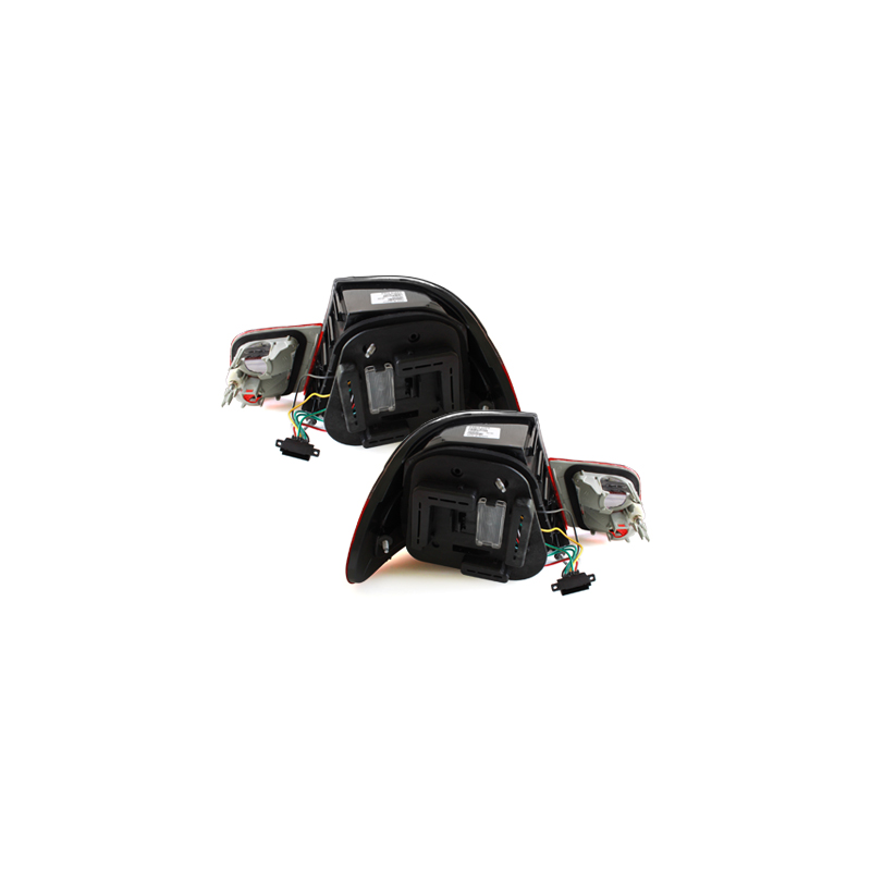 Feux arrière LED BMW E46 Coupé 03-05-Rouge/Fumé 4Portes