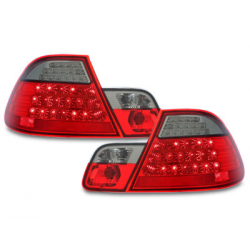Feux arrière LED BMW E46 Coupé 98-03-Rouge/Fumé 4Portes