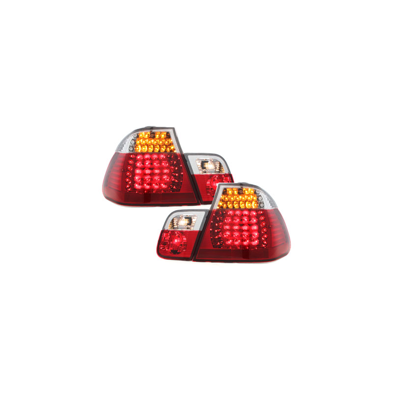 Feux arrière à LED BMW E46 Berline  02-04  rouge/cristal 4-Portes