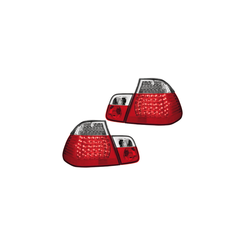 Feux arrière à LED BMW E46 Berline  98-01  rouge/cristal 4-Portes