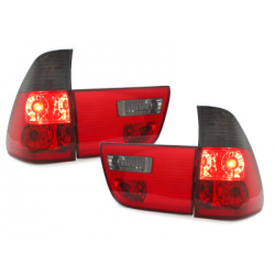 Feux arrière BMW X5 00-02 _ 4-Portes  rouge/Fumé