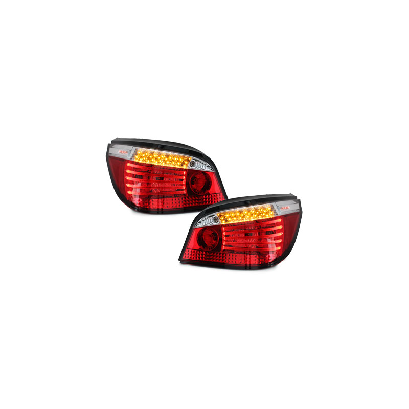 Feux arrière à LED BMW E60 04.03-03.07  rouge/cristal