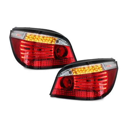 Feux arrière à LED BMW E60 04.03-03.07  rouge/cristal