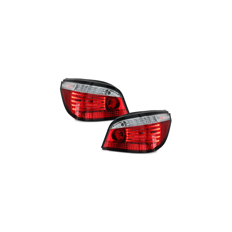 Feux arrière à LED BMW E60 04.03-03.07  rouge/cristal