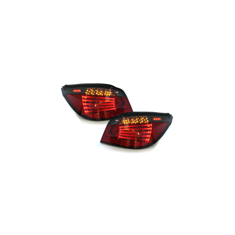 Feux arrière à LED BMW E60 04.03-03.07  rouge/Fumé