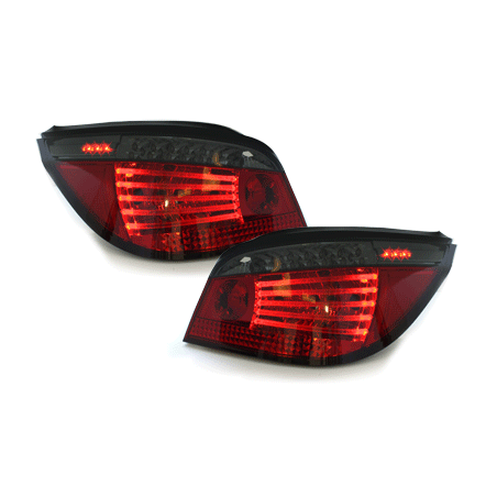 Feux arrière à LED BMW E60 04.03-03.07  rouge/Fumé