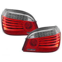 Feux arrière LED BMW E60 04.03-03.07-Rouge/Cristal