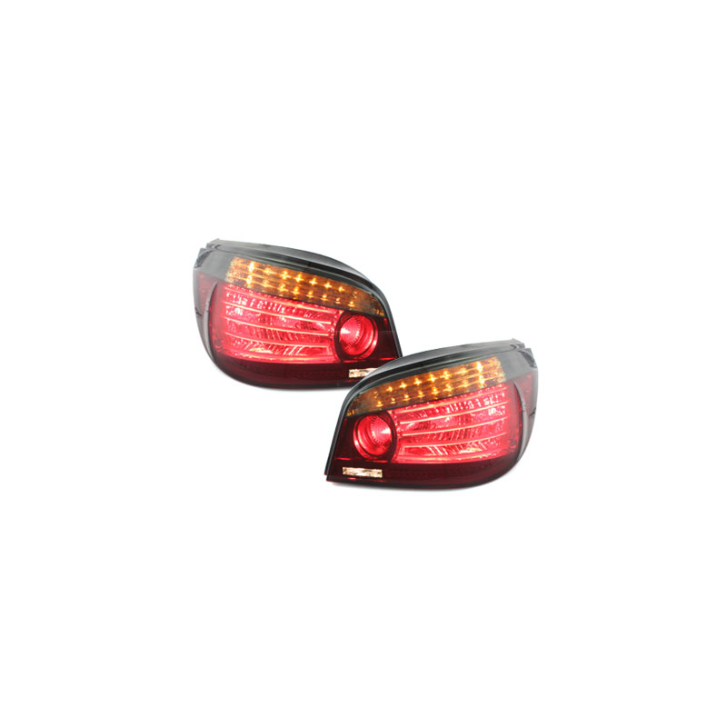Feux arrière LED BMW E60 04.03-03.07-Rouge/Fumé