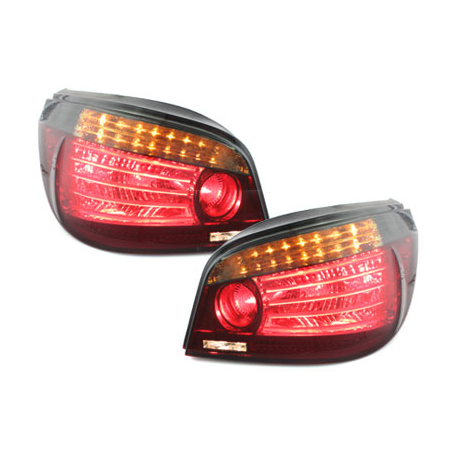 Feux arrière LED BMW E60 04.03-03.07-Rouge/Fumé