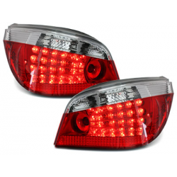 Feux arrière à LED BMW E60 04-07  rouge/cristal