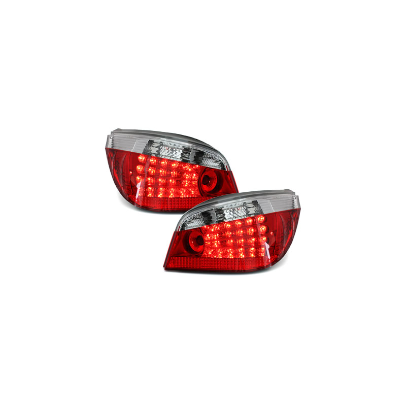 Feux arrière à LED BMW E60 04-07  rouge/cristal