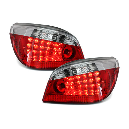 Feux arrière à LED BMW E60 04-07  rouge/cristal