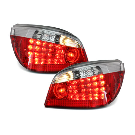 Feux arrière à LED BMW E60 04-07  rouge/cristal