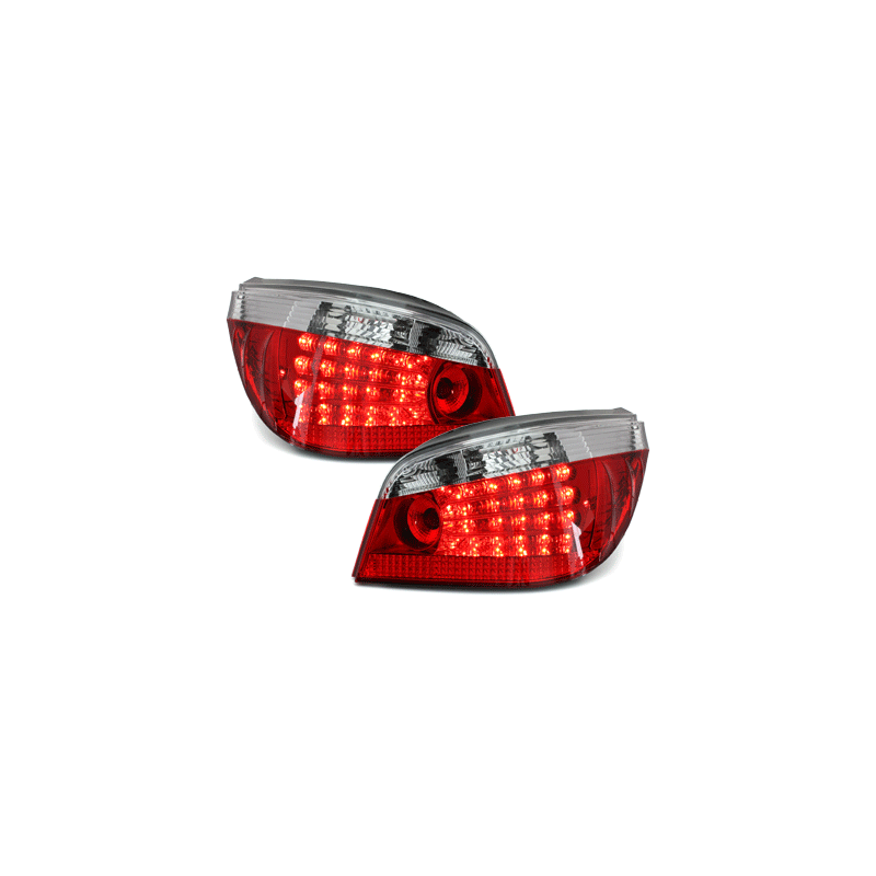 Feux arrière à LED BMW E60 04-07  rouge/cristal