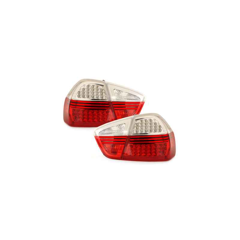 Feux arrière à LED BMW E90 3er Berline  05-09.08 rouge/clear