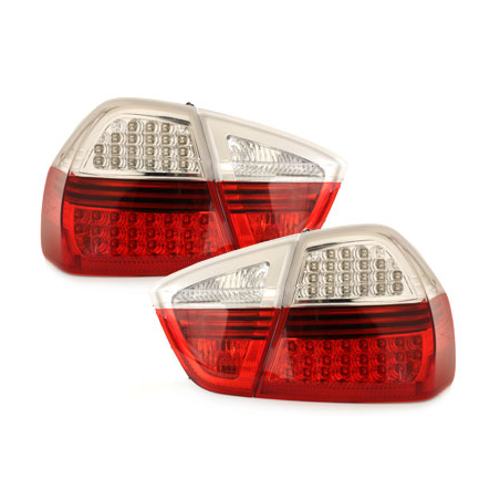 Feux arrière à LED BMW E90 3er Berline  05-09.08 rouge/clear