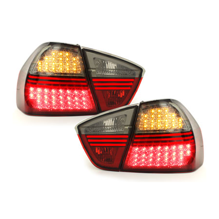 Feux arrière à LED BMW E90 3er Berline  05-09.08 rouge/Fumé