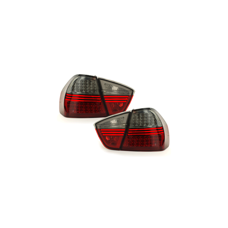 Feux arrière à LED BMW E90 3er Berline  05-09.08 rouge/Fumé