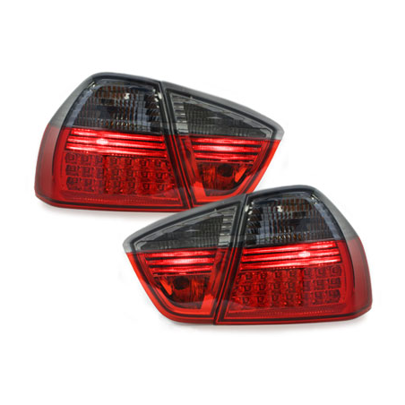 Feux arrière à LED BMW E90 3er Berline  05-09.08 rouge/Fumé