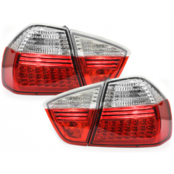 Feux arrière à LED BMW E90 3er Berline  05-09.08 rouge/cristal