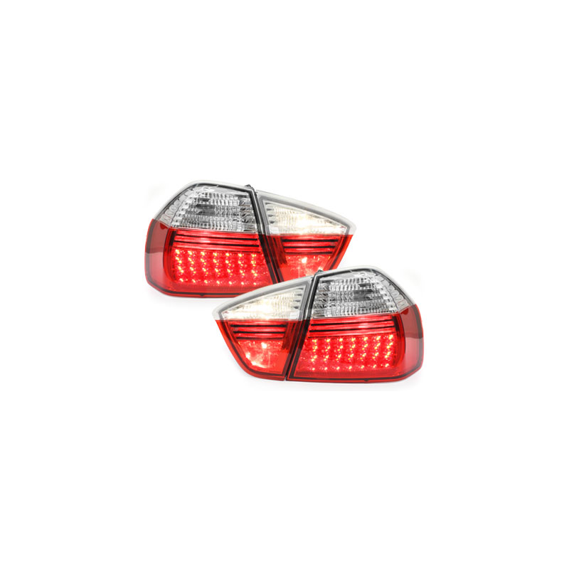 Feux arrière à LED BMW E90 3er Berline  05-09.08 rouge/cristal