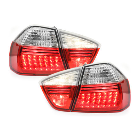 Feux arrière à LED BMW E90 3er Berline  05-09.08 rouge/cristal