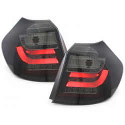 Feux arrière LED BMW 1er E87 04-03.07-Noir/Fumé