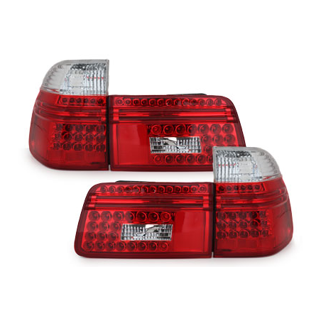 Feux arrière LED BMW E39 Touring 97-04 rouge/cristal