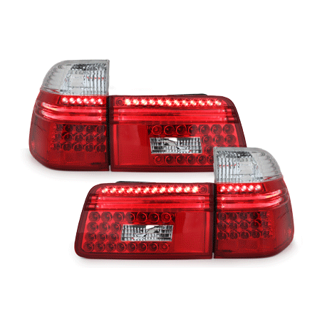 Feux arrière LED BMW E39 Touring 97-04 rouge/cristal