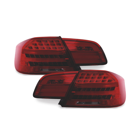 Feux arrière LED BMW E92 Coupé 2D 05-09 - Rouge/Fumé