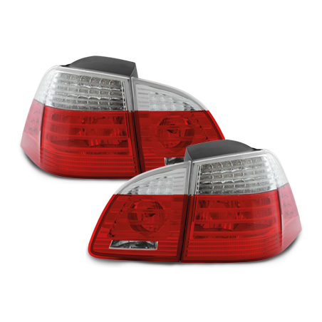 Feux arrière LED BMW E61 Touring 04-07 - Rouge/Cristal