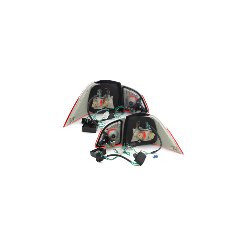 Feux arrière LED BMW E61 Touring 04-07 - Rouge/Cristal