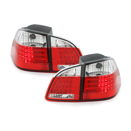 Feux arrière à LED BMW E61 Touring 04-07 rouge/cristal