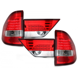 Feux arrière LED BMW E83 X3 04-06 rouge/cristal