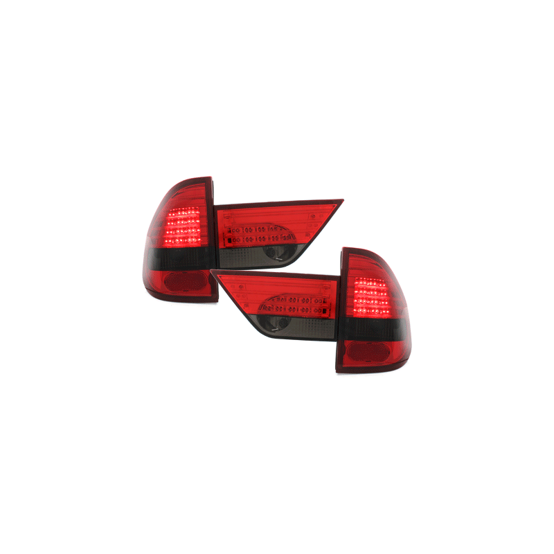 Feux arrière LED BMW E83 X3 04-06 rouge/Fumé