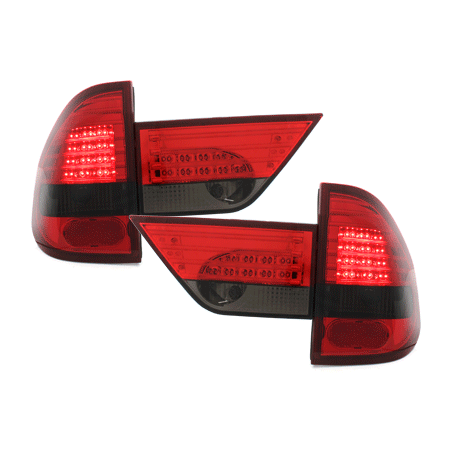 Feux arrière LED BMW E83 X3 04-06 rouge/Fumé