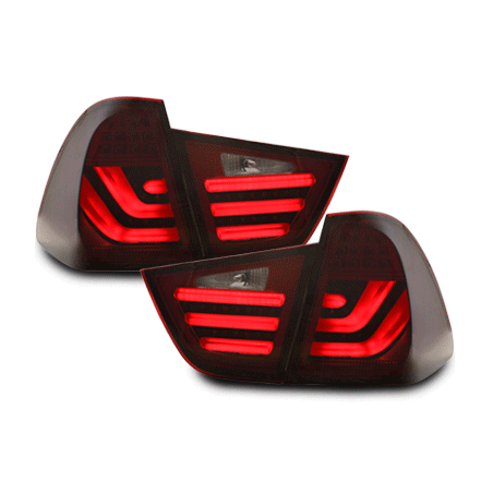 Feux arrière carDNA LED BMW E91 LCI 3er Touring. 08-11-Rouge/Fumé