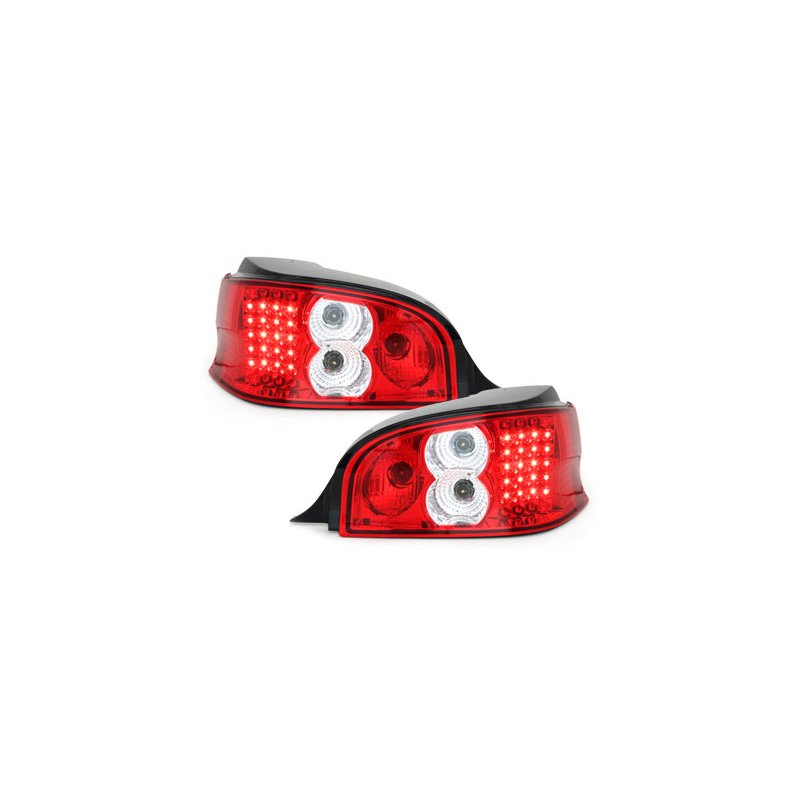 Feux arrière LED Citroen Saxo 96-00  rouge/cristal
