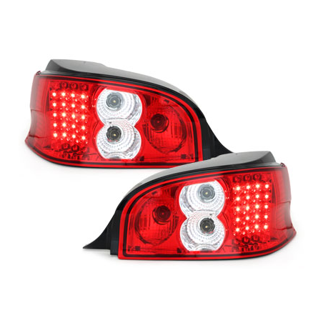 Feux arrière LED Citroen Saxo 96-00  rouge/cristal