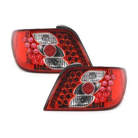 Feux arrière LED Citroen Xsara 97-00  rouge/cristal