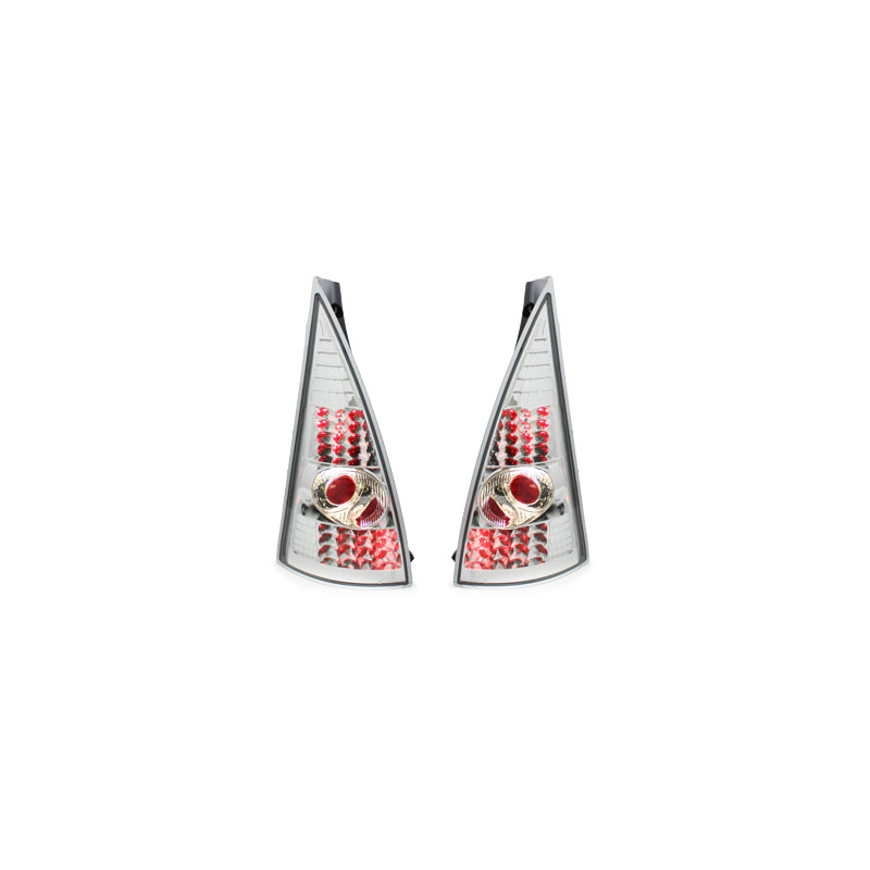 Feux arrière LED Citroen C3 02-05  Chrome
