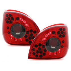 Feux arrière LED Ford Fiesta 4/5 95-99  rouge/cristal