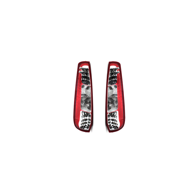 Feux arrière LED Ford Fiesta 6 03-10/05 3T  rouge/cristal