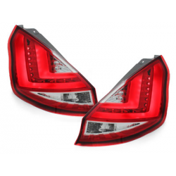 Feux arrière LED Ford Fiesta MK 7 08-12 Rouge/Cristal