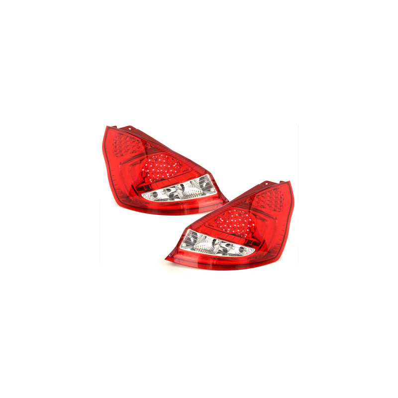 Feux arrière LED Ford Fiesta MK 7 08+ red/ cristal