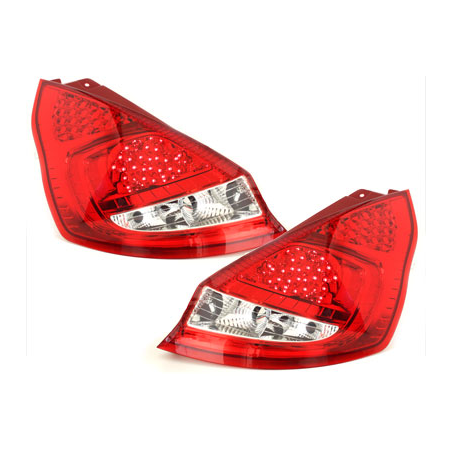 Feux arrière LED Ford Fiesta MK 7 08+ red/ cristal