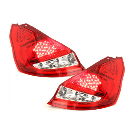 Feux arrière LED Ford Fiesta MK 7 08+ red/ cristal